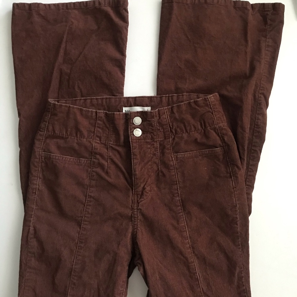 No Boundaries Women's Brown Boot Cut Corduroy Pants